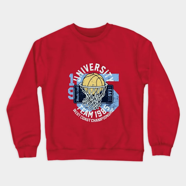 Basketball League Crewneck Sweatshirt by saigon199x